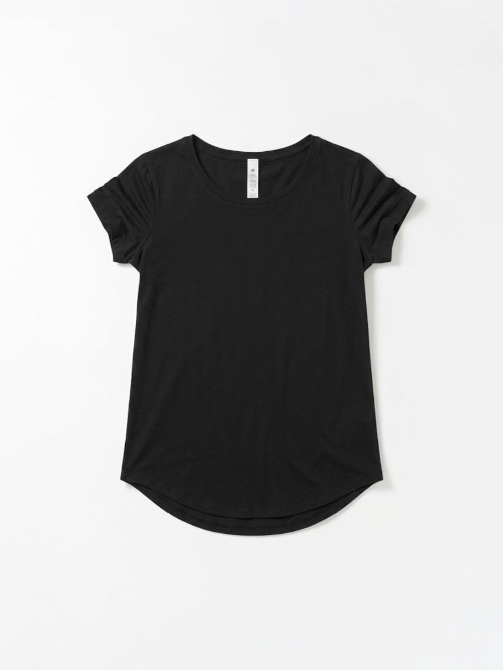 lululemon athletica Black Short Sleeve Scoop Neck Tee